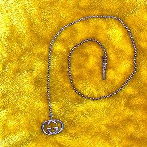 🤍Gucci silver toggle necklace 16 inches🤍